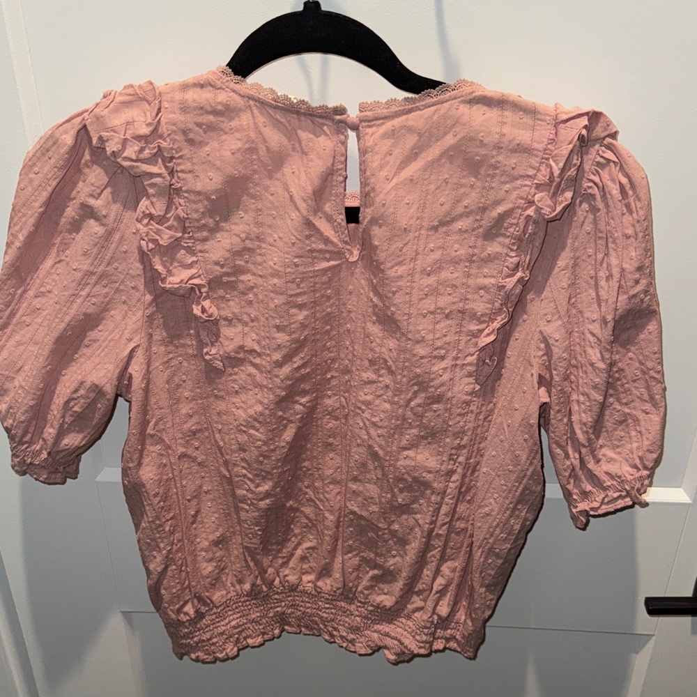 Mine Dusty Pink Ruffled Blouse - Picture 2 of 2